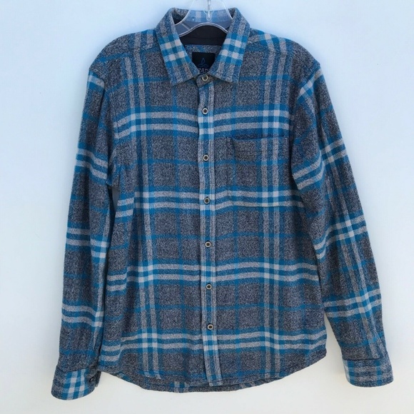 Prana Other - prAna Button Down Plaid LS Shirt Mens #1602